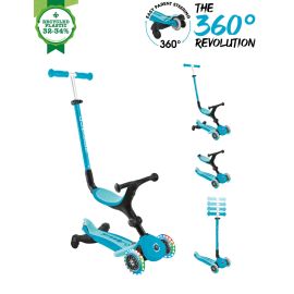 Trotineta Globber Go-Up 3 in 1 Active, Eco, rotire 360, blue