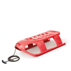 Sanie Bezzy, rosie, pentru copii, sina alunecare din otel,87x45x26cm