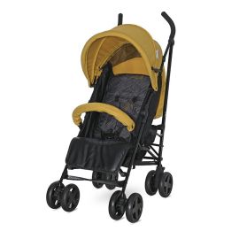 Carucior sport Ida, de la 6 luni pana la 3 ani, maxim 15 kg, pliere tip umbrela, Galben cu Negru