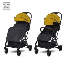 Carucior sport autofold, de la 0 luni pana la 4 ani, maxim 22 kg, protectie UV, Minori, Lemon Curry