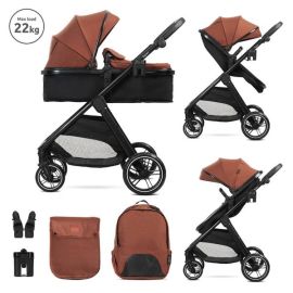 Carucior Set 2 in 1, Aspen, transformabil, set adaptori cos auto inclus, pana la 22 Kg, Picante