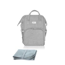 Rucsac accesorii bebelusi, Tina, multiple compartimente, Grey