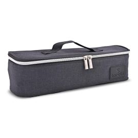 Geanta termica pentru mancare Avy, 3 compartimente detasabile, 33x11x10 cm, Negru