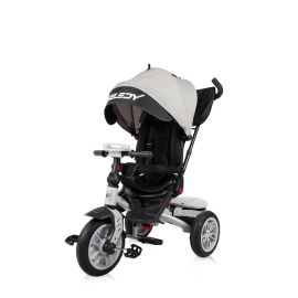 Tricicleta multifunctionala 4in1, Speedy Air, roti cu camera, scaun rotativ, Grey & Black