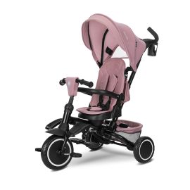Tricicleta pentru copii, Freccia, multifunctionala, pliabila, sezut rotativ 360 grade, Pink