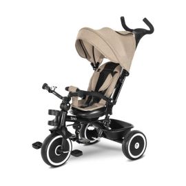 Tricicleta pentru copii, Tino, sezut rotativ 360 grade, scaun rabatabil, control parental, Beige