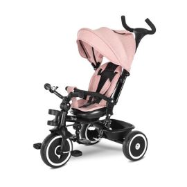 Tricicleta pentru copii, Tino, sezut rotativ 360 grade, scaun rabatabil, control parental, Pink