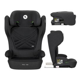 Scaun auto pentru copii, Rigel, i-Size, Isofix, pliabil pentru depozitare usoara, tetiera reglabila, 3 ani-12 ani, 100-150 cm, Black