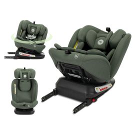 Scaun auto pentru copii, Capella, i-Size, Isofix, rotativ 360 grade, 0 luni-12 ani, 40-150 cm, Green