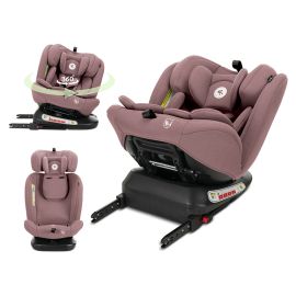 Scaun auto pentru copii, Capella, i-Size, Isofix, rotativ 360 grade, 0 luni-12 ani, 40-150 cm, Pink
