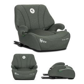 Inaltator auto pentru copii, Pyxis, i-Size, Isofix, tip booster cu spatar detasabil, 6-12 ani, 125-150 cm, Green
