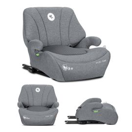 Inaltator auto pentru copii, Pyxis, i-Size, Isofix, tip booster cu spatar detasabil, 6-12 ani, 125-150 cm, Grey