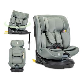 Scaun auto pentru copii, Solaris, i-Size, Isofix, picior de sprijin, rotativ 360, 40-150 cm, 0 luni-12 ani, Green