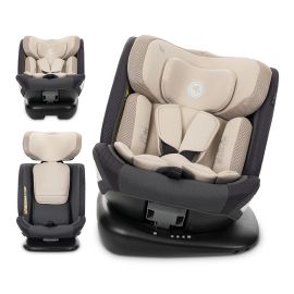 Scaun auto pentru copii, Sagitta, i-Size, rotativ 360, protectie laterala SPS, spatar reglabil, 0-12 ani,  40-150 cm, SPS, Beige