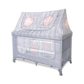 Patut pliabil, Sweet Home, 2 nivele, capotina detasabila, Grey