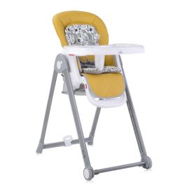 Scaun de masa Party, spatar reglabil, cadru aluminiu, pliere compacta, Galben Leather