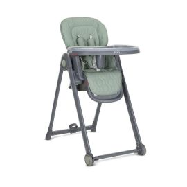 Scaun de masa, Party, reglabil, cadru usor din aluminiu, 6 luni+, Green Leather