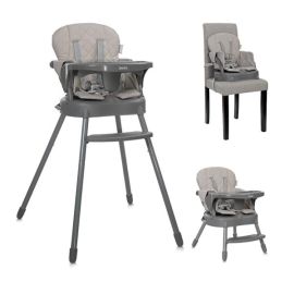 Scaun de masa pentru copii 3 in 1, Siesta, Beige Leather