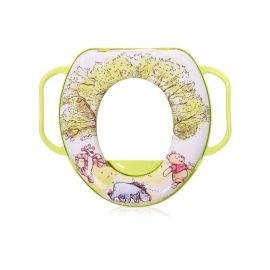 Reductor moale pentru toaleta, cu manere, Bear & Friends White