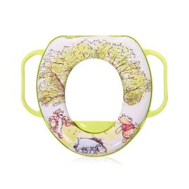 Reductor moale pentru toaleta, Disney, cu manere, Winnie the Pooh, Green