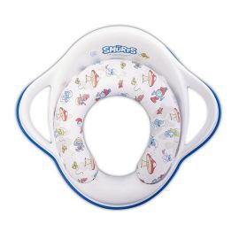 Reductor moale pentru toaleta, cu manere, Strumfi White