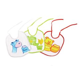 Baveta cu snur, bumbac/pvc  3/set Sunny Baby