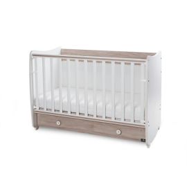 Patut balansoar Dream, 60 x 120 cm, transformabil, White Light Oak new