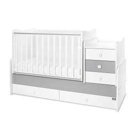 Mobilier multifunctional, Maxi Plus, 70 x 160 cm, transformabil, Trio White Stone Grey