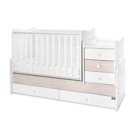 Mobilier multifunctional, Maxi Plus, 70 x 160 cm, transformabil, Trio White Light Oak