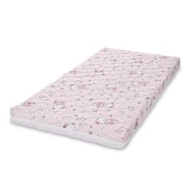 Saltea pat, Holiday, 60 x 120 x 10 cm, 2 straturi cocos si spuma elastica, Pink Ballerina Bear