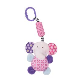 Jucarie de plus, Elefant, 13 cm, clopotel, cu oglinda, 0 luni+
