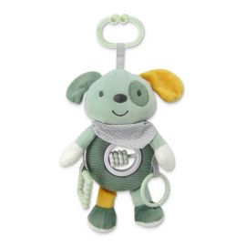 Jucarie de plus, de activitate, Catelus verde, 24 cm, 0 luni+