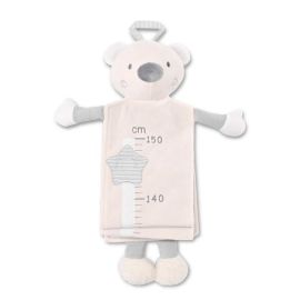 Taliometru din plus, Bear Beige, scala de masurare de la 60 la 150 cm, 0 luni+