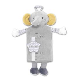 Taliometru din plus, Elephant Grey, scala de masurare de la 60 la 150 cm, 0 luni+
