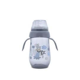Biberon anticurgere cu toarte si gat larg, 6 luni+, 250 ml, My Friend, Cameo Blue