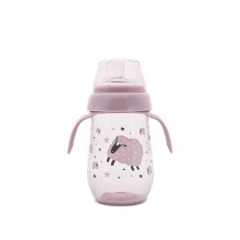Biberon anticurgere cu toarte si gat larg, 6 luni+, 250 ml, My Friend, Mellow Rose