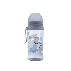 Biberon anticurgere, cu clips si tetina lata, protejeaza gingiile, 6 luni+, 360 ml, My Friend, Cameo Blue