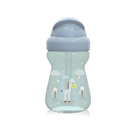 Biberon sport cu pai 325 ml Animalute, Green