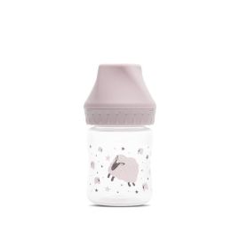 Biberon cu gat larg, My Friend, tetina moale din silicon, 0 luni+, 125 ml, Mellow Rose