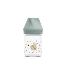 Biberon cu gat larg, My Friend, tetina moale din silicon, 0 luni+, 125 ml, Iceberg Green