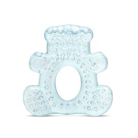 Jucarie de dentitie bebelusi, refrigeranta, 3 luni+, Bear, Aqua Blue