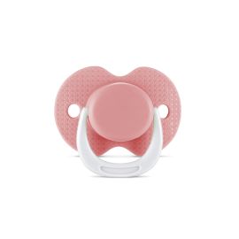 Suzeta cu capac, silicon moale, 0 luni+, Shell Pink