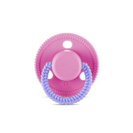 Suzeta forma rotunda, silicon moale, 0 luni+, Pink
