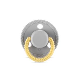 Suzeta forma rotunda, silicon moale, 0 luni+, Grey