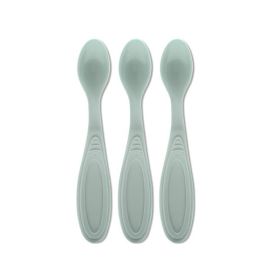 Set de 3 lingurite, margine rotunjita, 6 luni+, My Friend, Iceberg Green