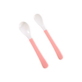 Set 2 lingurite cu varf moale, 6 luni+, Pink