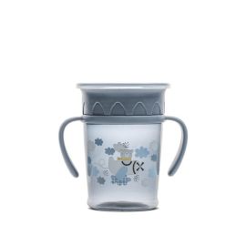 Cana de antrenament cu manere, All Around Cup, 360 grade, anti-varsare, 275 ml, Cameo Blue