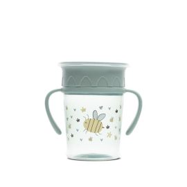 Cana de antrenament cu manere, All Around Cup, 360 grade, anti-varsare, 275 ml, Iceberg Green