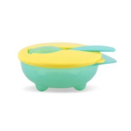 Set castron cu capac si lingurita, Green