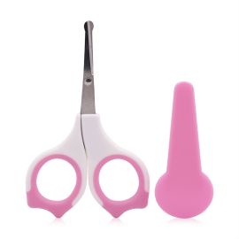 Forfecuta de unghii pentru bebelusi, cu suport de protectie, 0 luni+, Blush Pink